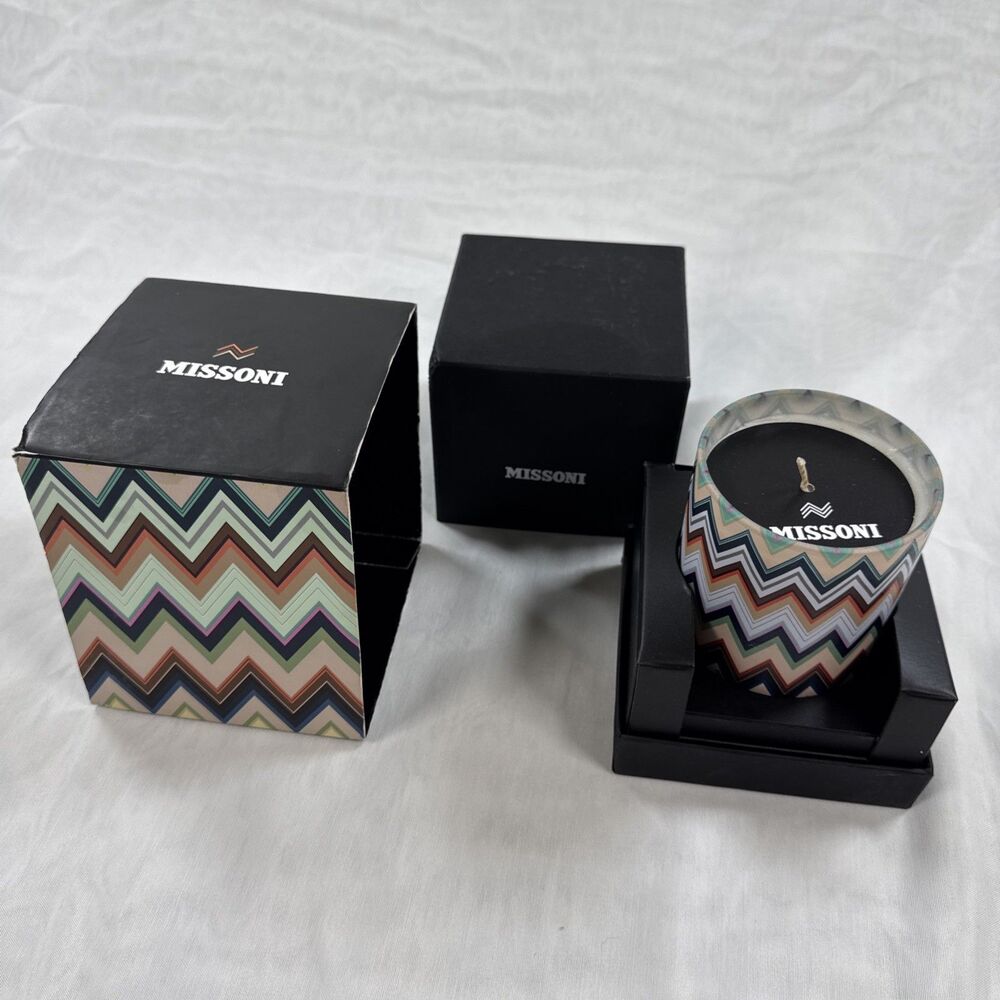 Missoni ICONIC AGADIR PROFUMATA SCENTED Candle 220g NEW IN BOX!